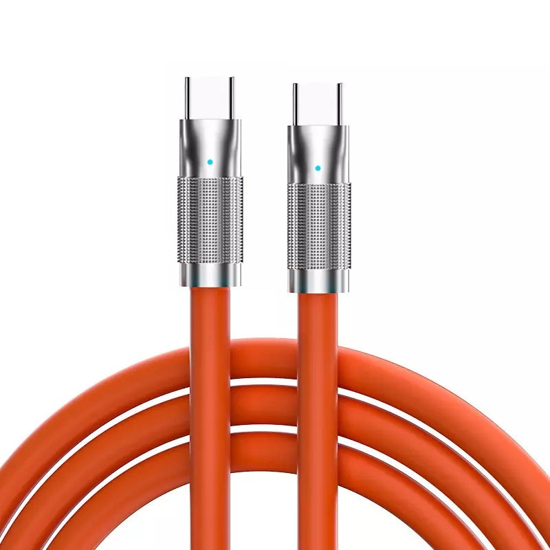 ACTION CABLE ZINCO 120W 6A TYPE –C > TYPE-C cavo di ricarica veloce Onegearpro