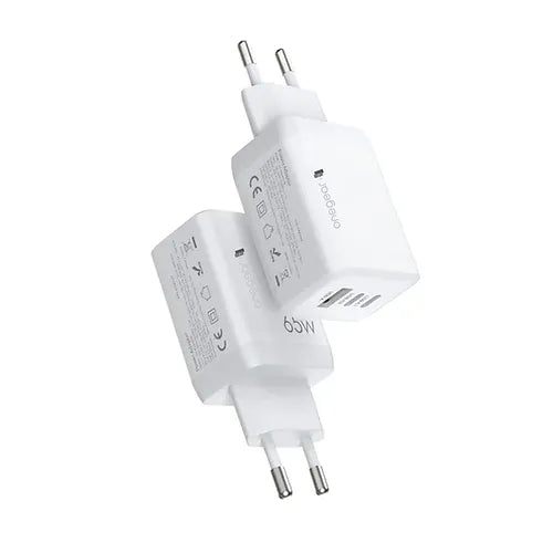 ACTION CHARGHER 65W 3 PORTE (1 USB 2 TYPE-C) caricabatterie Onegearpro