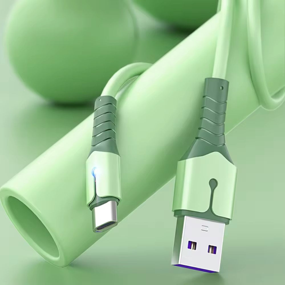 Cavo Micro USB In Nylon Intrecciato 1,3 M Per Blackview A20 PRO - Ricarica Rapida E Sincronizzazione - Colore Rosa