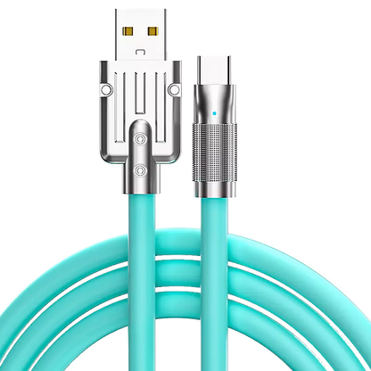 ACTION CABLE ZINCO 120 W 6 A USB>TYPE-C cavo di ricarica veloce Onegearpro