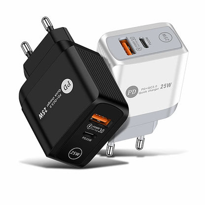 ACTION CHARGER 2 PORTA USB + PD QC3.0 25W caricabatterie Onegearpro