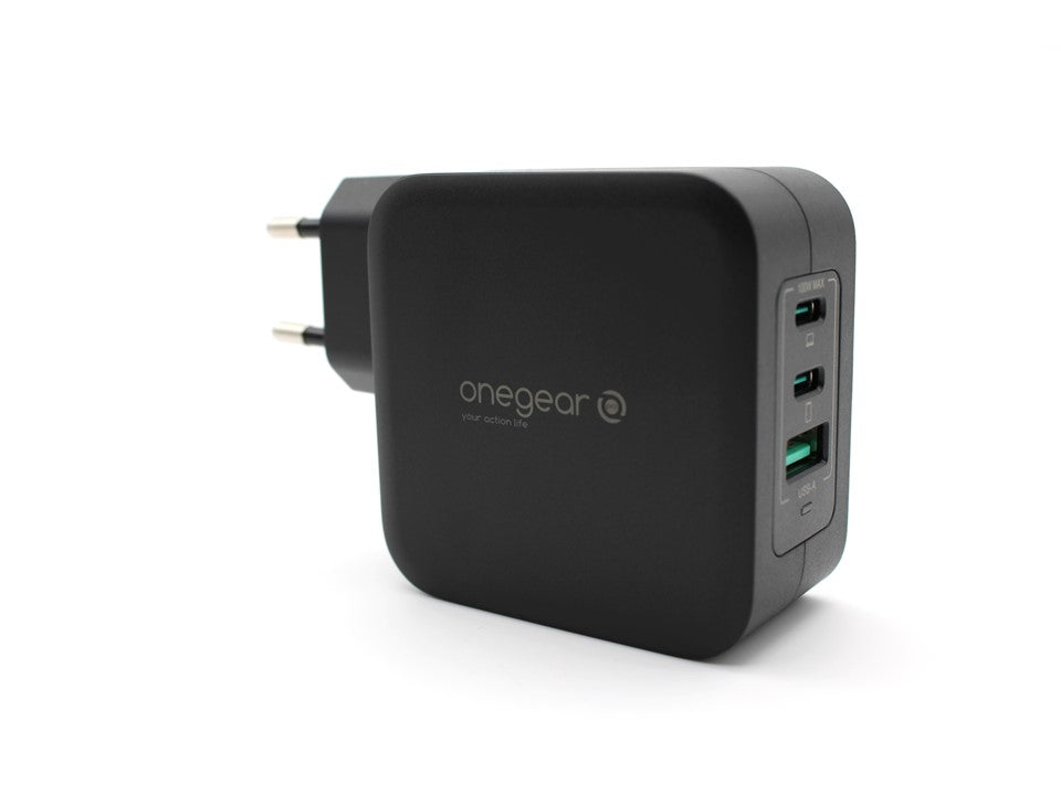 ACTION CHARGHER 100W 3 PORTE (1 USB 2 TYPE-C) caricabatterie Onegearpro